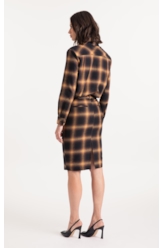 Saia Wool Touch Cepheus Pencil Skirt Camel