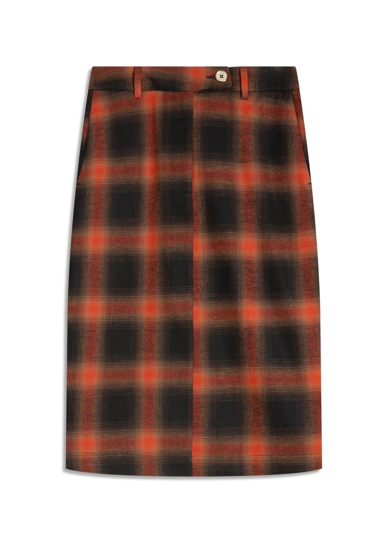 Saia Wool Touch Cepheus Pencil Skirt Telha