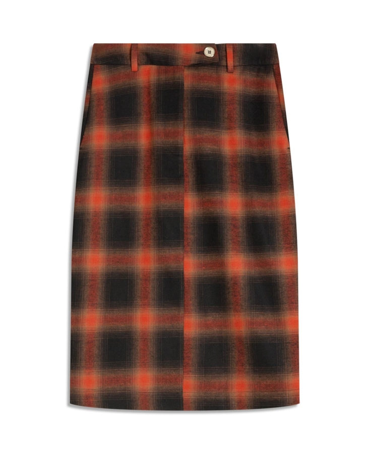 Saia Wool Touch Cepheus Pencil Skirt Telha