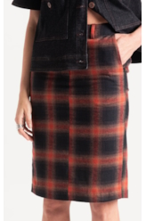 Saia Wool Touch Cepheus Pencil Skirt Telha