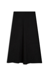 Saia Wrinkled Midi Preto