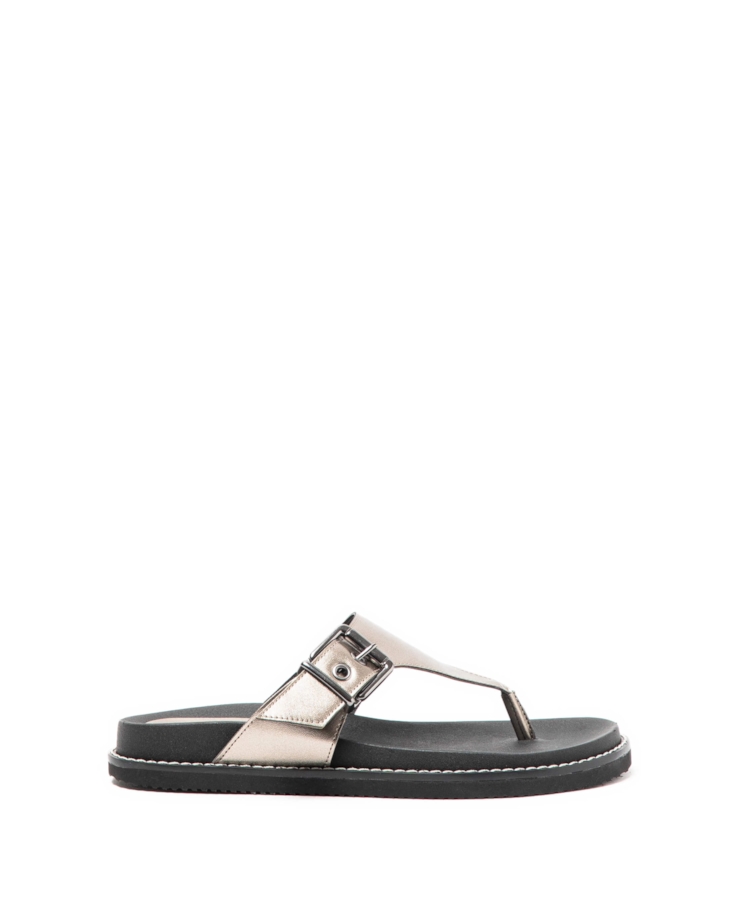 Sandalia Buckle Ellus Grafite