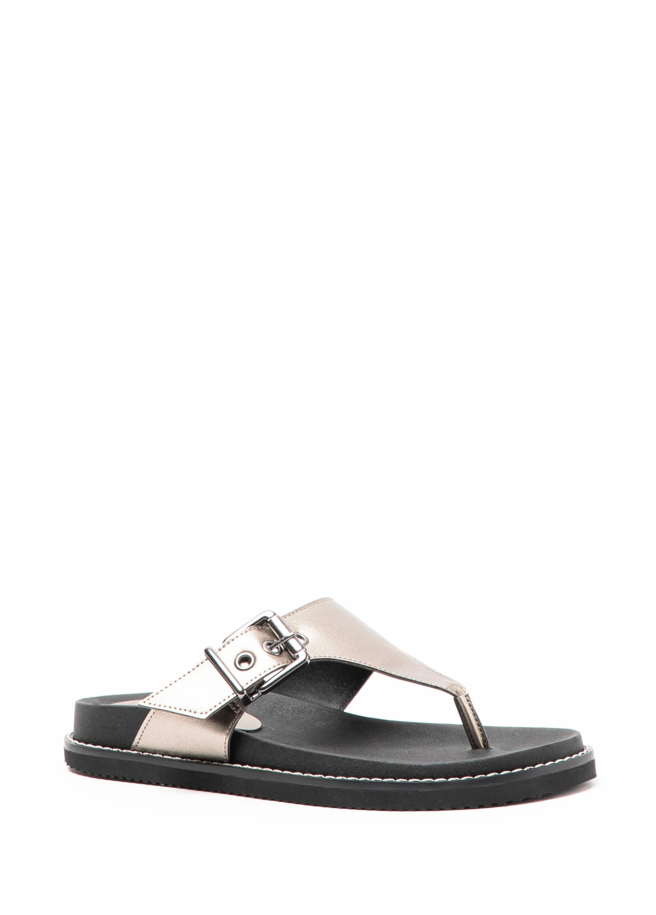 Sandalia Buckle Ellus Grafite