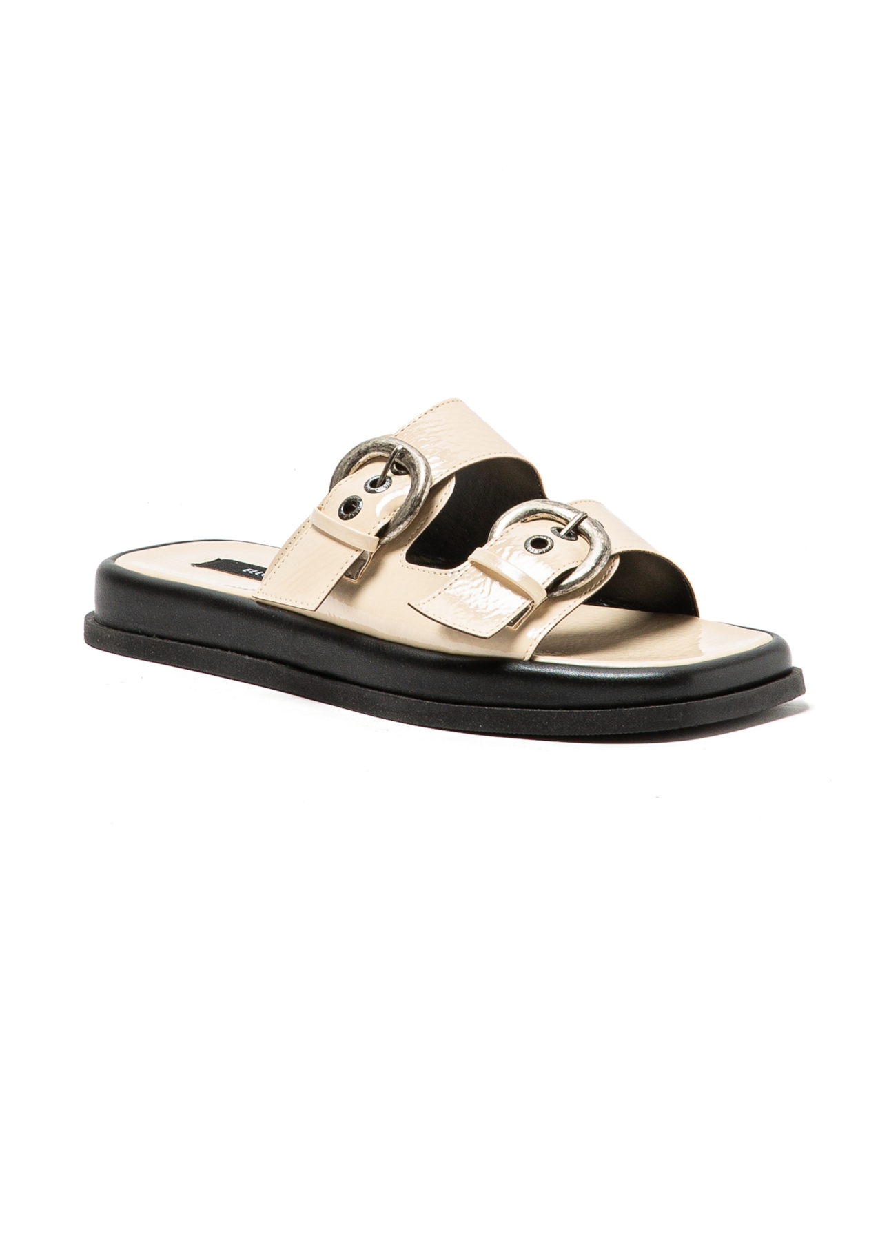 Sandália Com Fivela Ellus  Off White