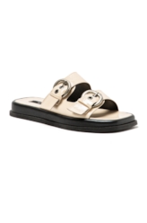 Sandália Com Fivela Ellus  Off White
