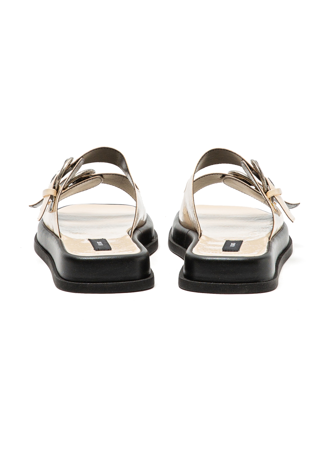 Sandália Com Fivela Ellus  Off White