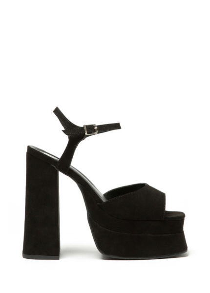 Sandalia Ellus Sued Platform Preto