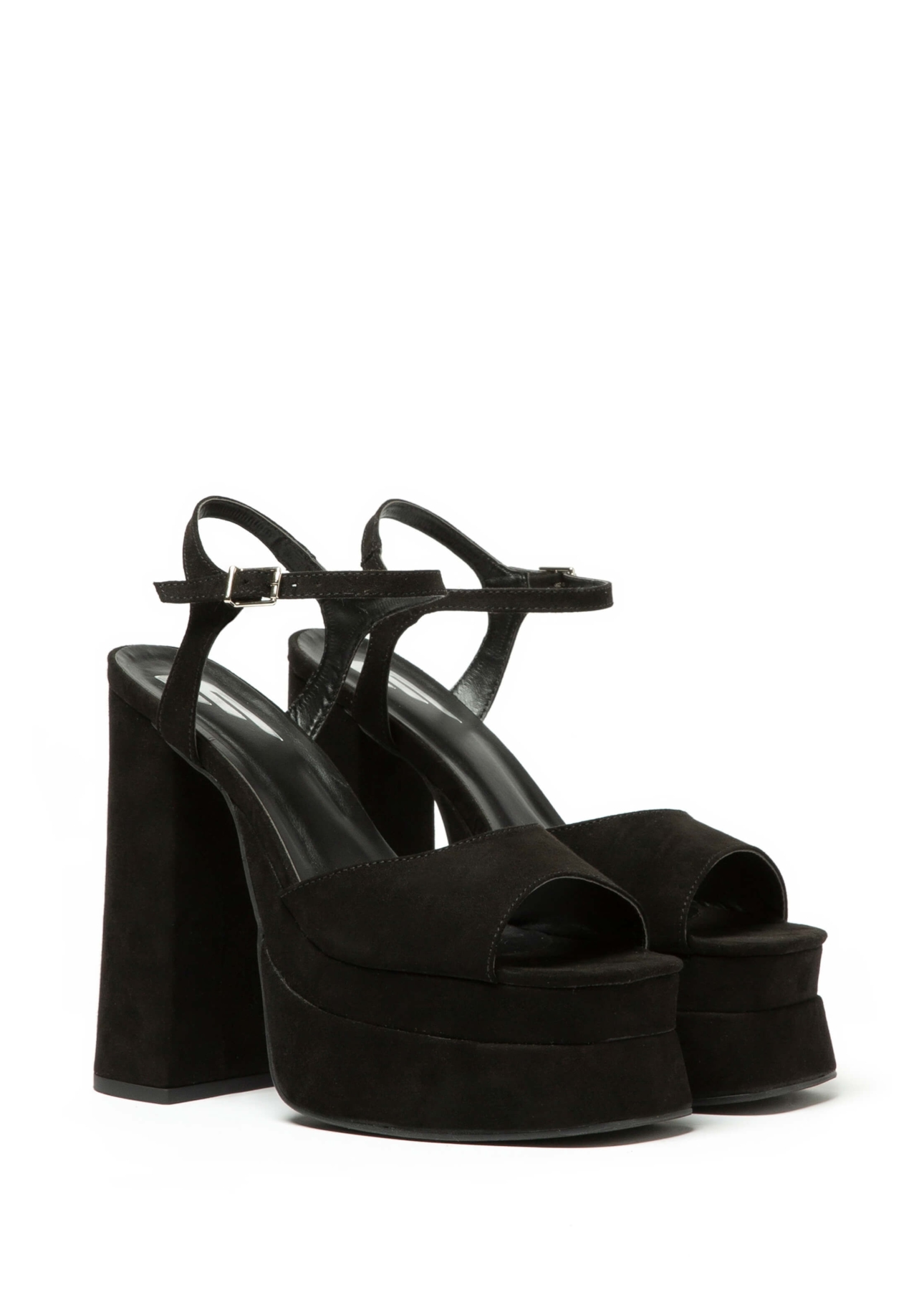 Sandalia Ellus Sued Platform Preto