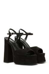 Sandalia Ellus Sued Platform Preto