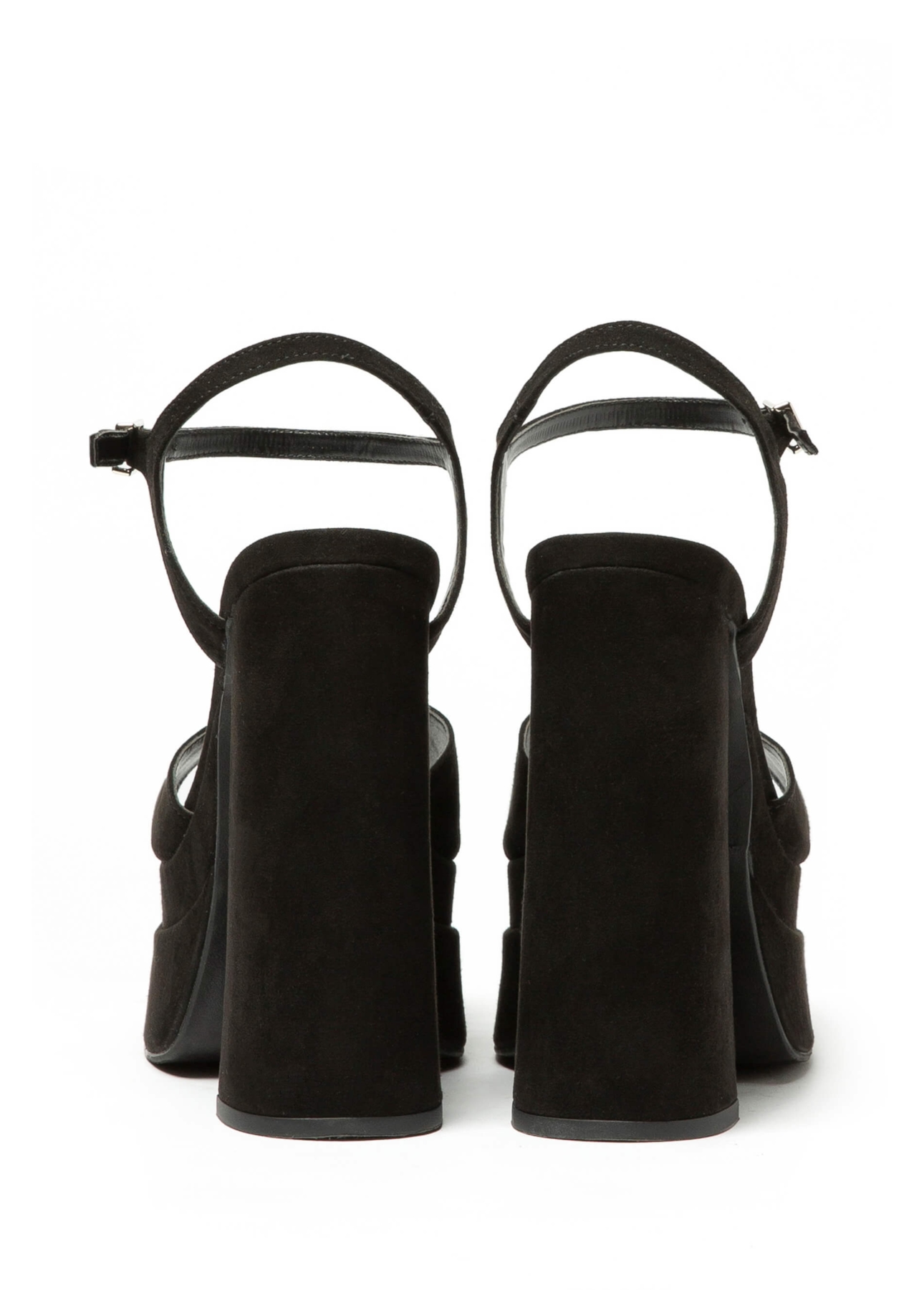Sandalia Ellus Sued Platform Preto