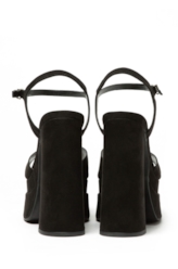 Sandalia Ellus Sued Platform Preto