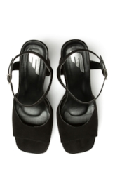 Sandalia Ellus Sued Platform Preto