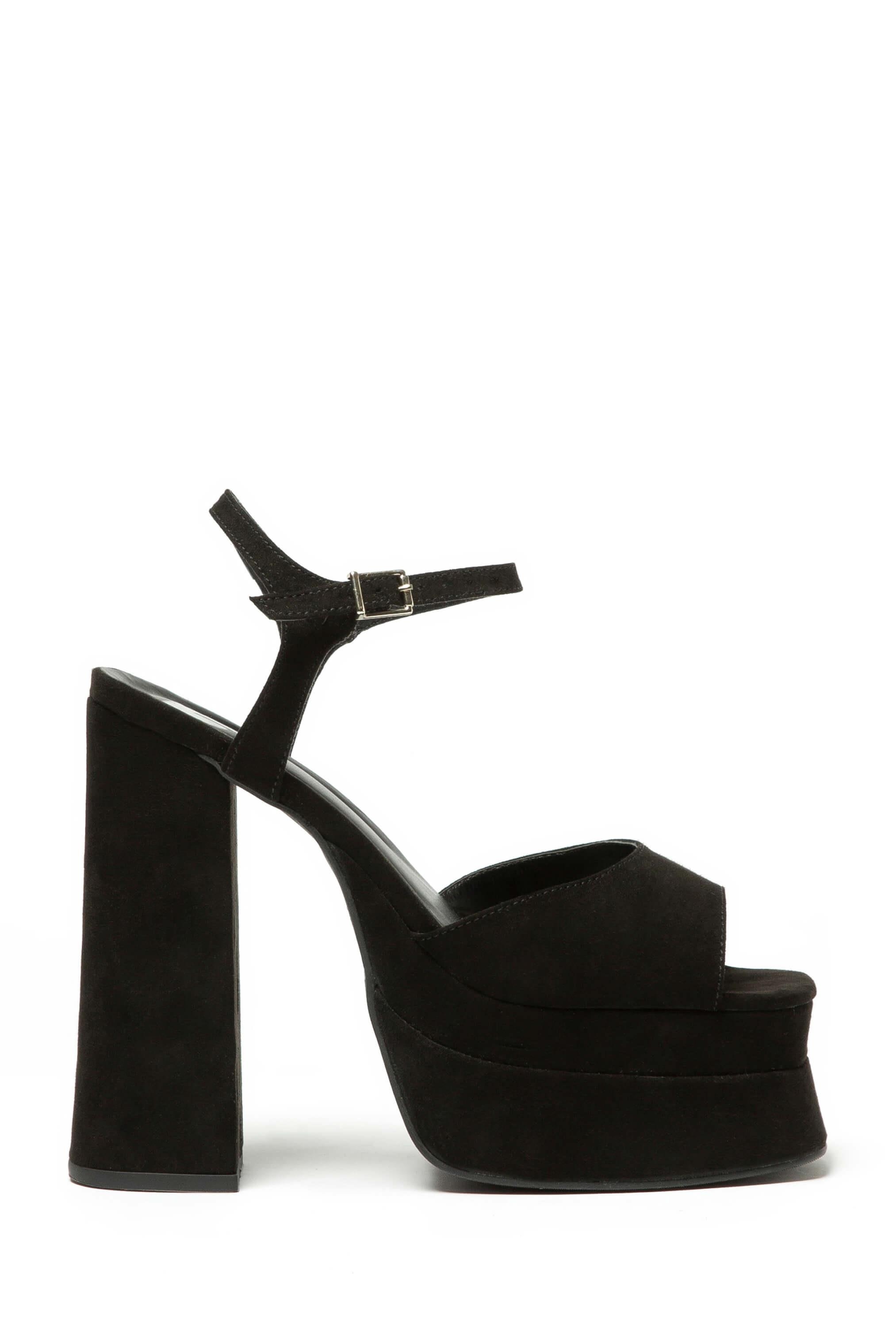 Sandalia Ellus Sued Platform Preto
