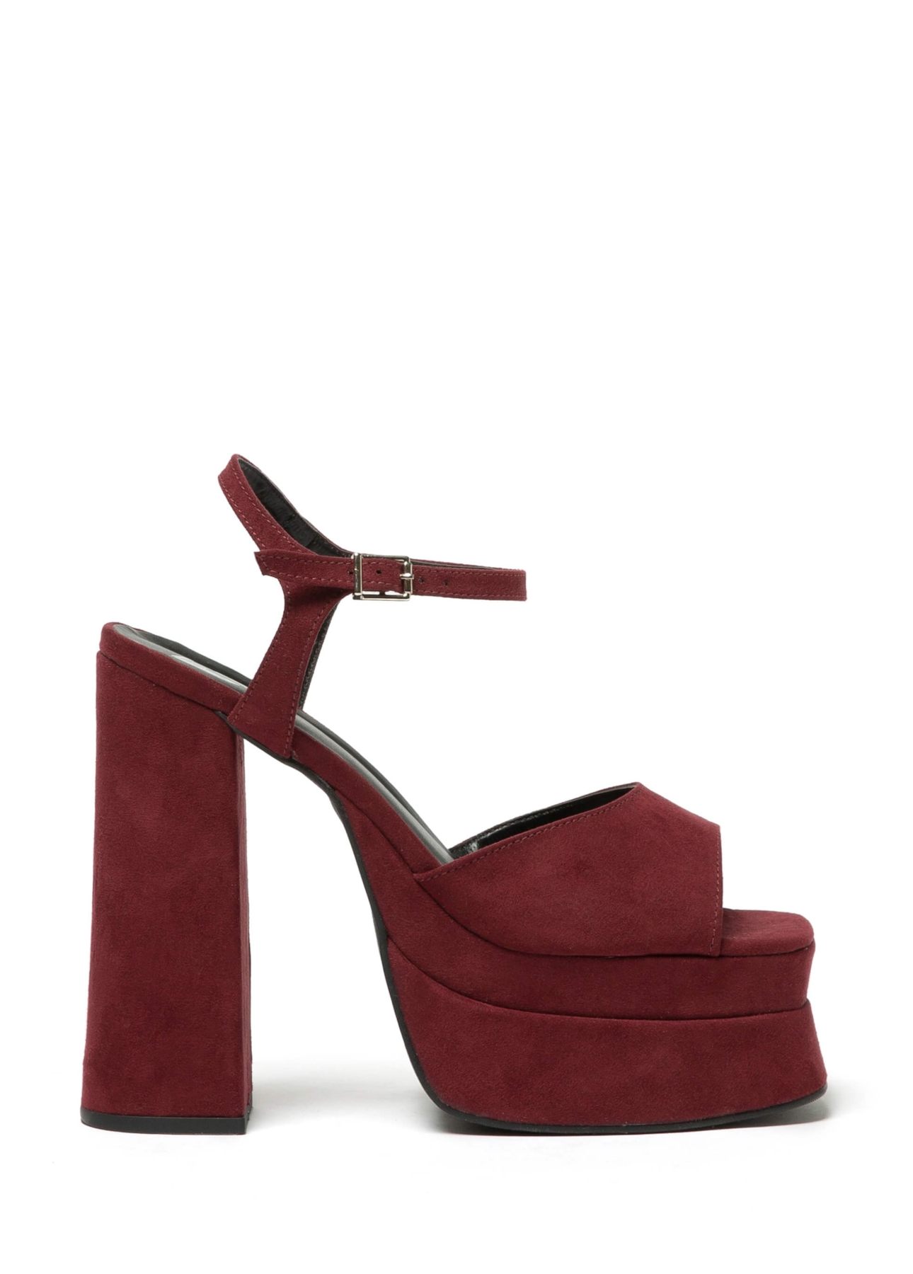Sandalia Ellus Sued Platform Vinho