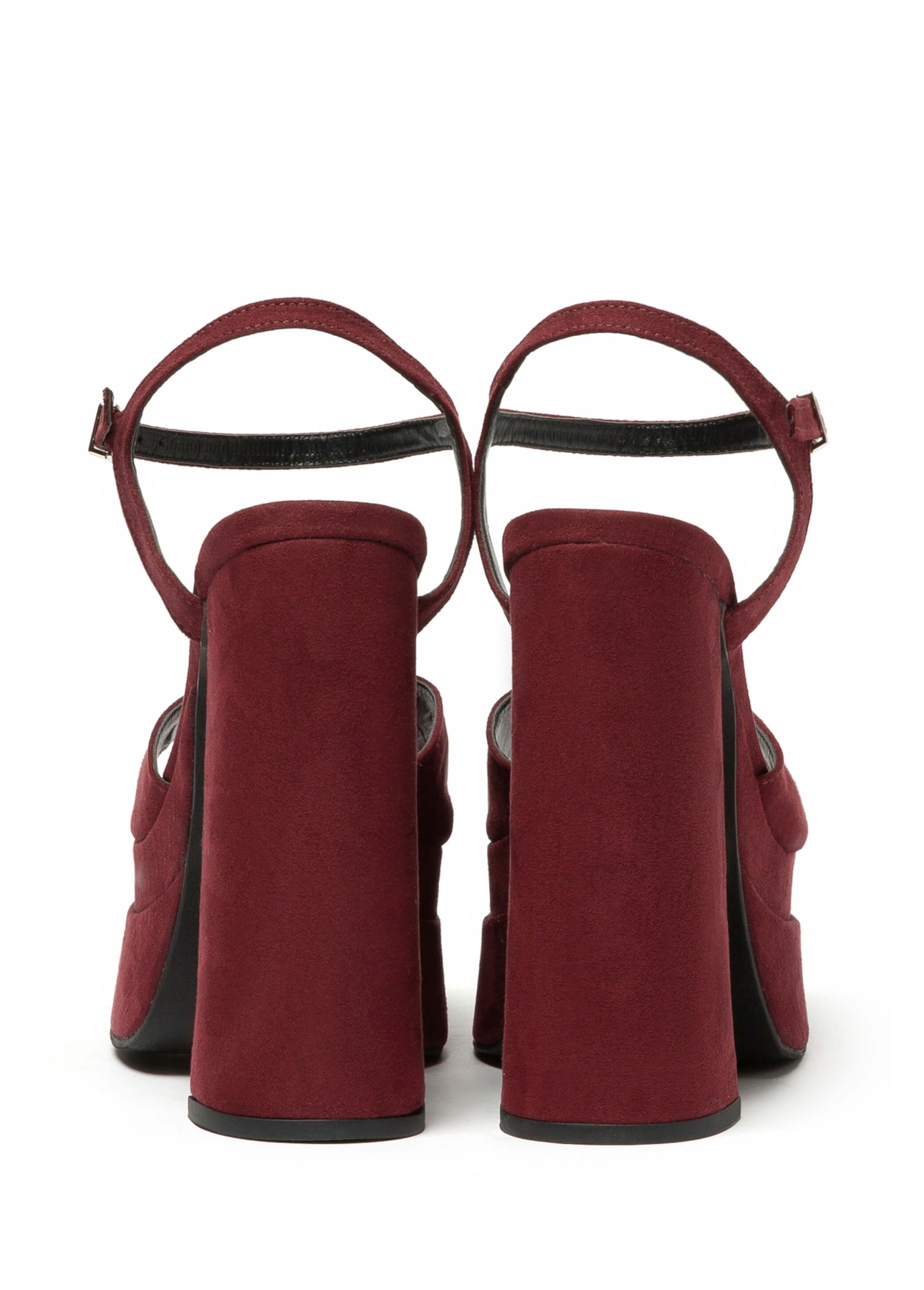 Sandalia Ellus Sued Platform Vinho