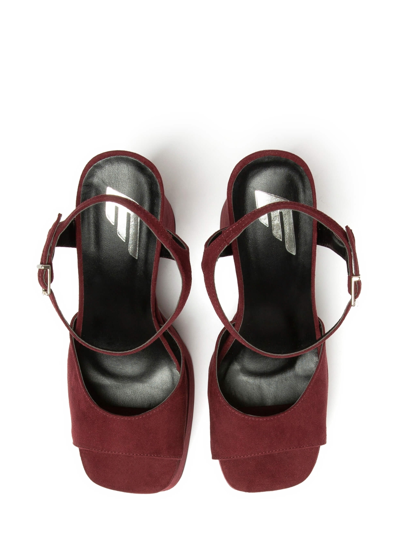 Sandalia Ellus Sued Platform Vinho