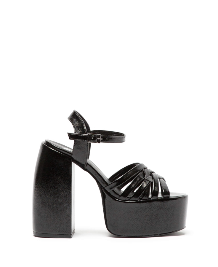 Sandália Ellus Traditional Metalic Preto