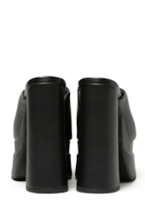 Sandalia Mule Ellus Salto Bloco Preto