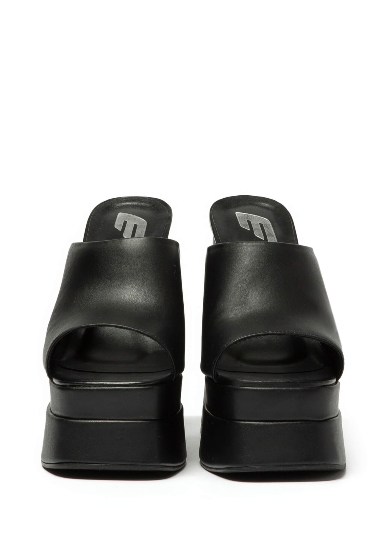 Sandalia Mule Ellus Salto Bloco Preto