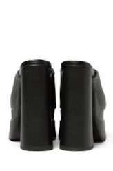 Sandalia Mule Ellus Salto Bloco Preto