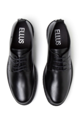 Sapato Couro Ellus Statement Napa Preta