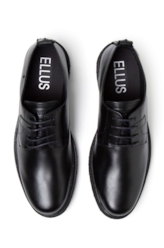 Sapato Couro Ellus Statement Napa Preta