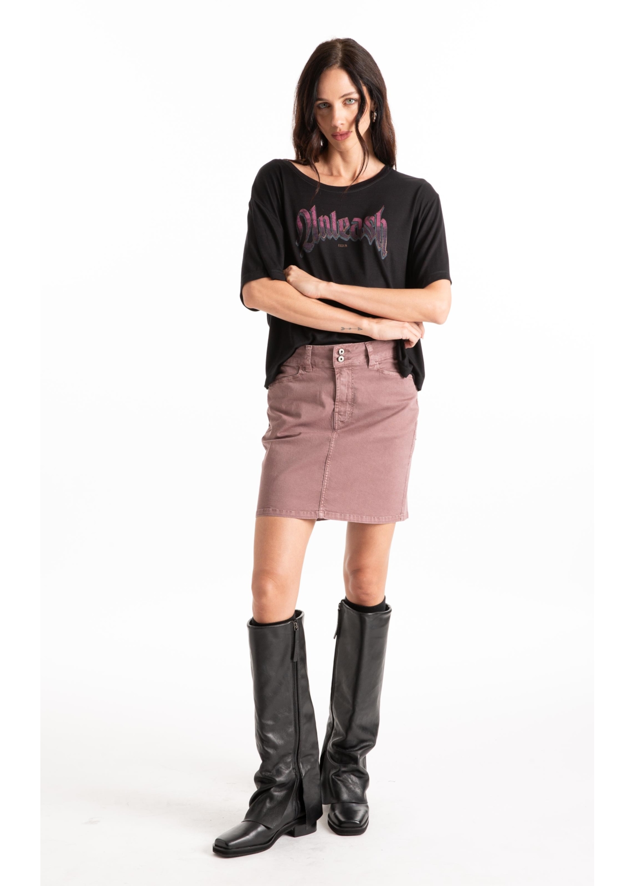 Sarja Rain (Curta) Chevalier Purple Gray