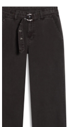 Sarja Rain (Flare) Fivela b Faca Marrom Escuro