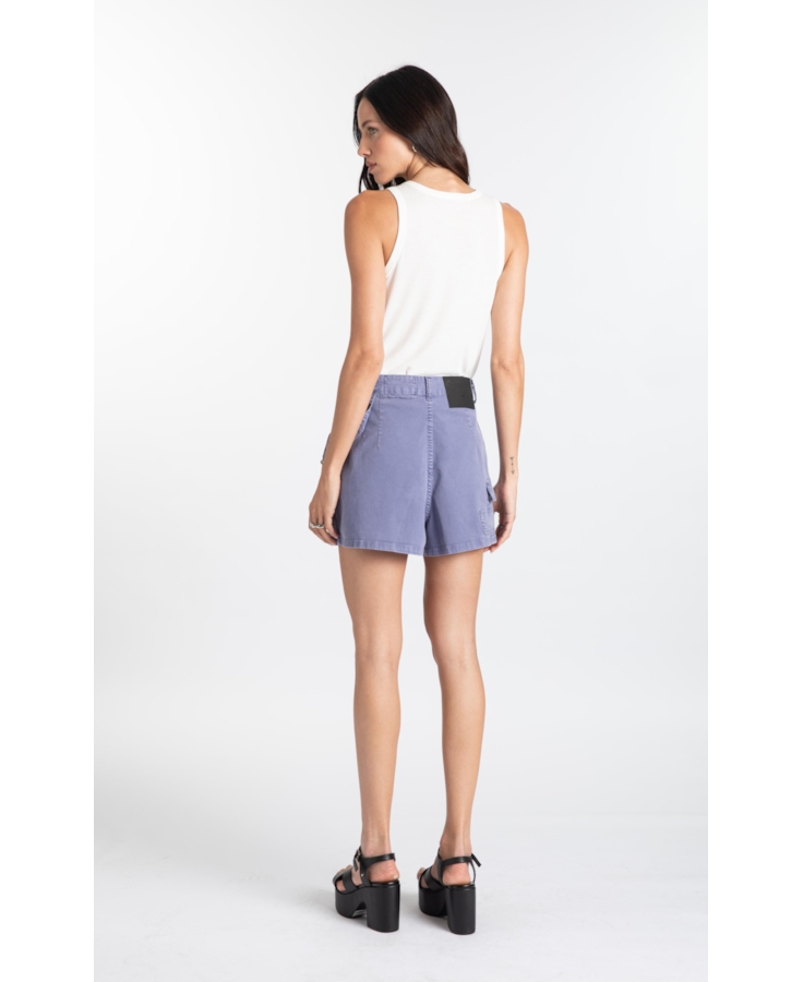 Sarja Rain (Shorts Saia) Cargo Azul Jeans