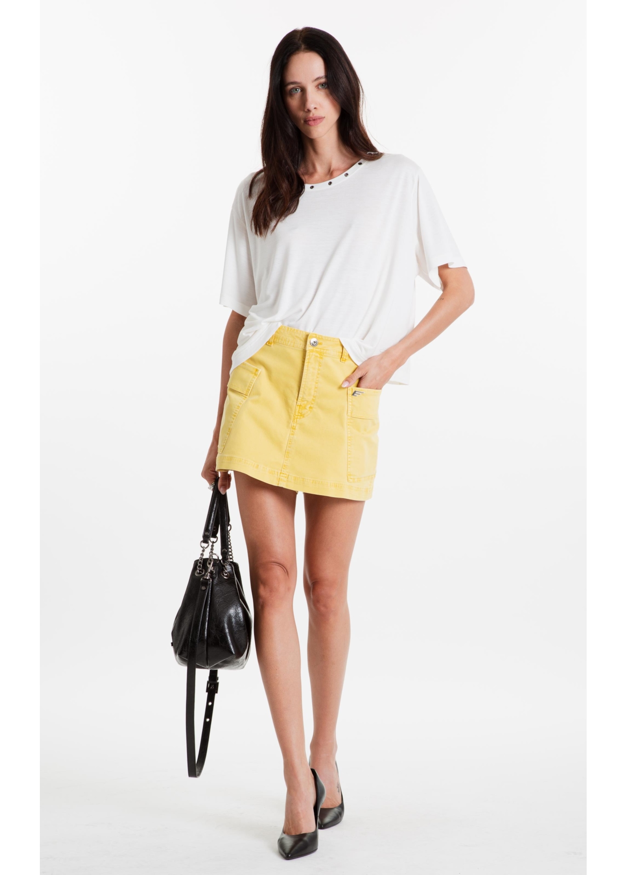 Sarja Rain (Shorts Saia) Cargo Mostarda