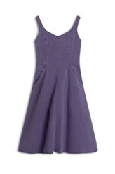 Sarja Rain Vestido Recortes Misty