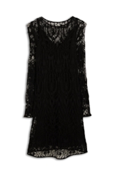 Scuba Crepe Evase Cobweb Preto
