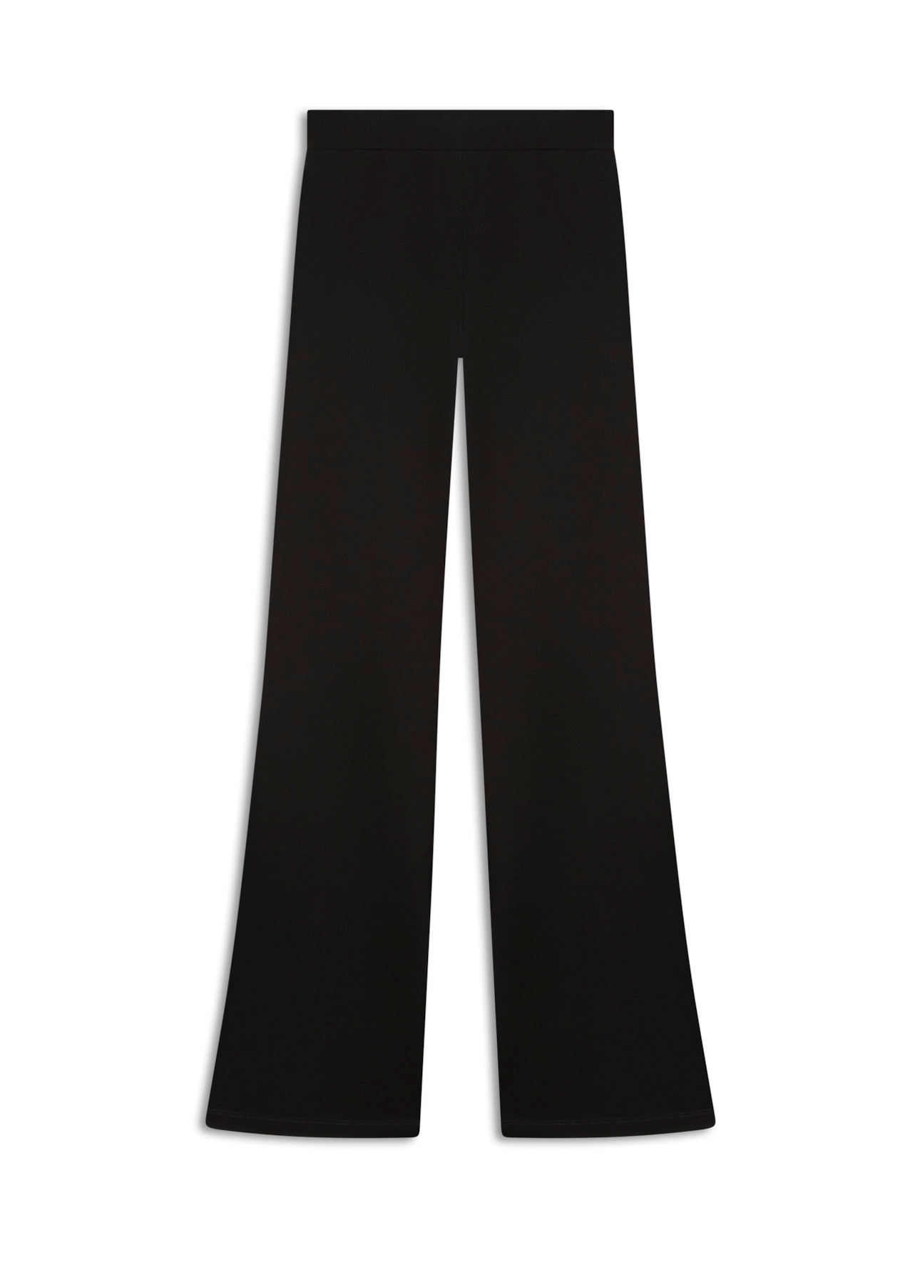 Scuba Crepe Long Flare Preto