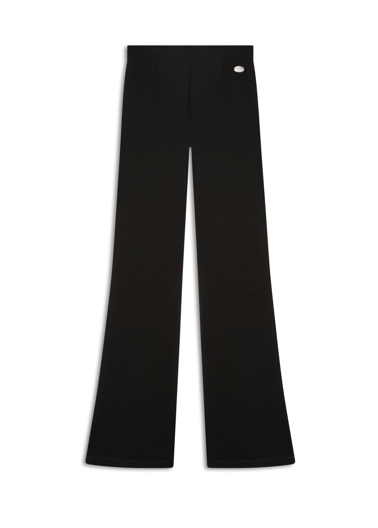 Scuba Crepe Long Flare Preto