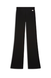 Scuba Crepe Long Flare Preto