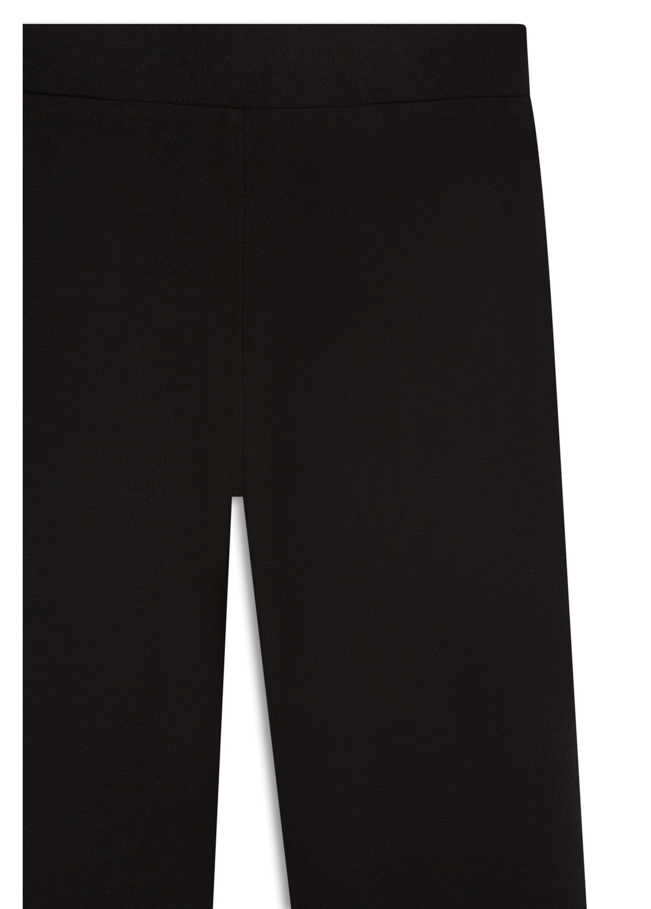 Scuba Crepe Long Flare Preto