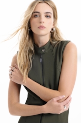 Scuba Crepe Motorcycle Mini Musgo