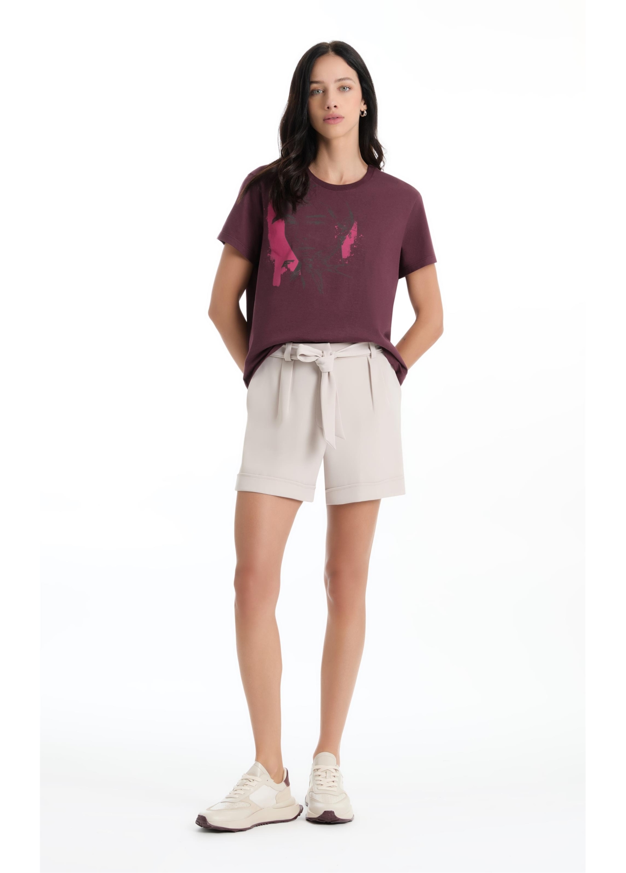 Short Army Color Chevalier Bege