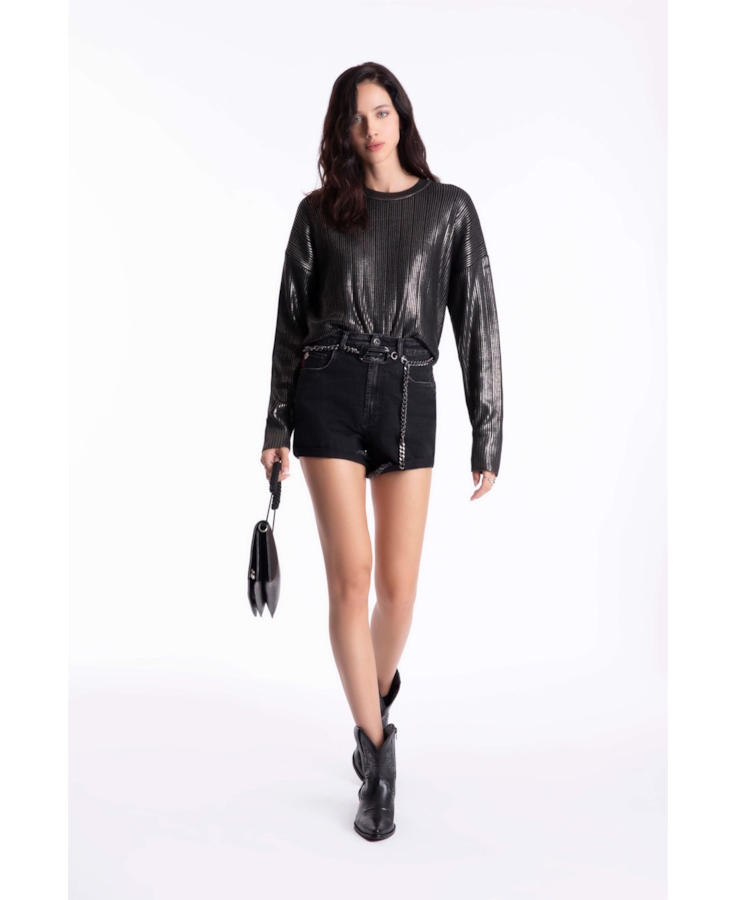 Short Black Comfort 1966-Lav.Black C/ Luva