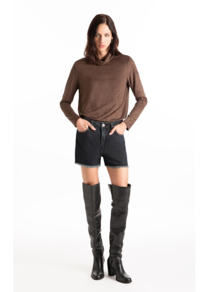 Short Blue Brown Lav.Black
