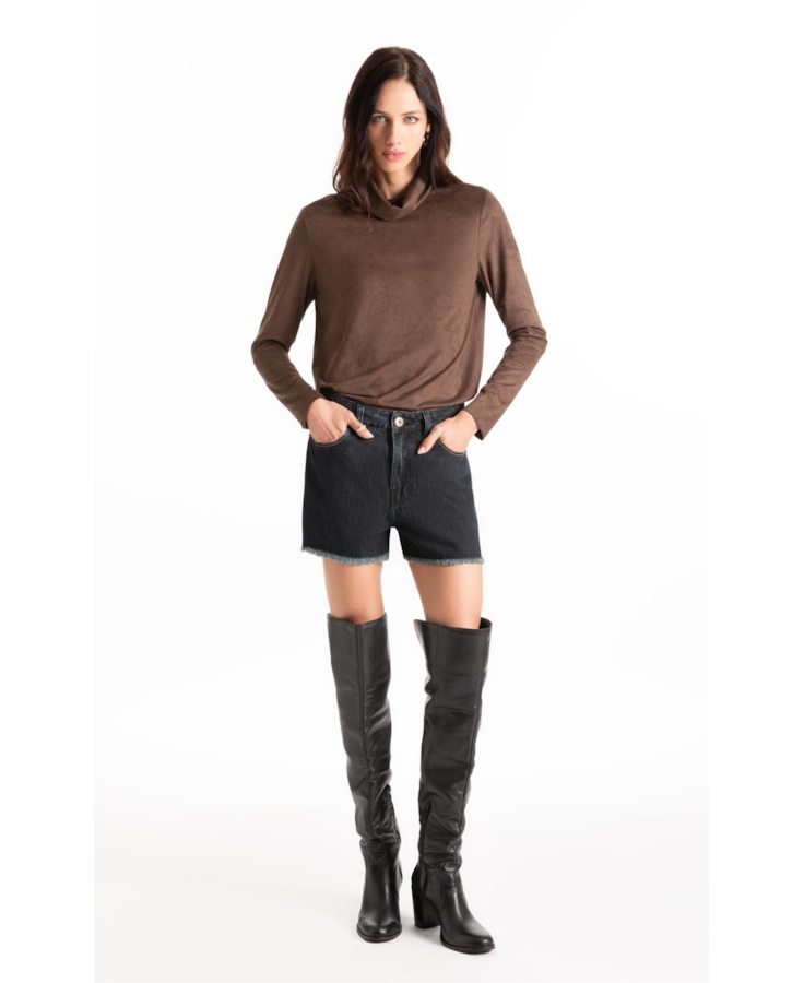 Short Blue Brown Lav.Black