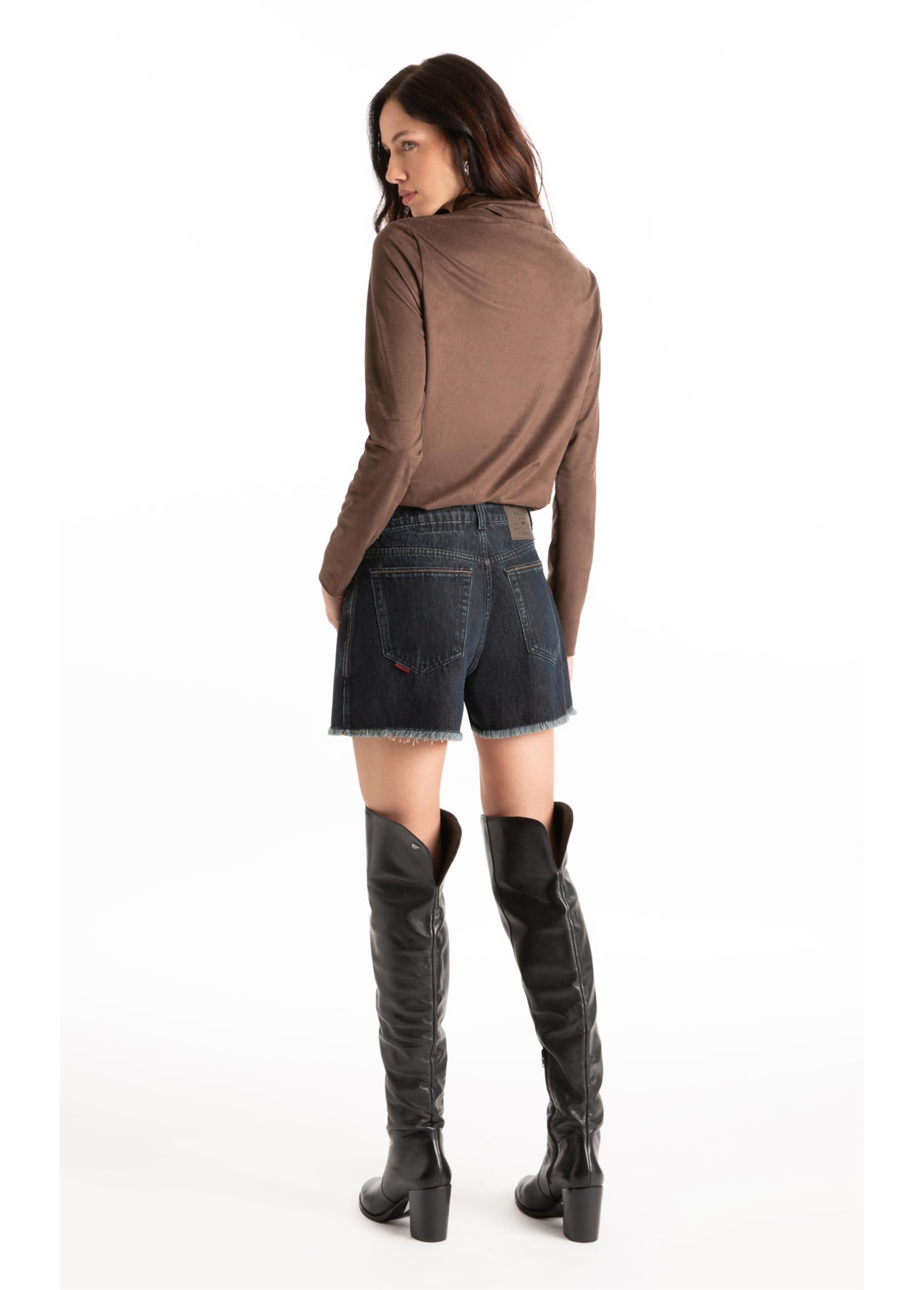 Short Blue Brown Lav.Black