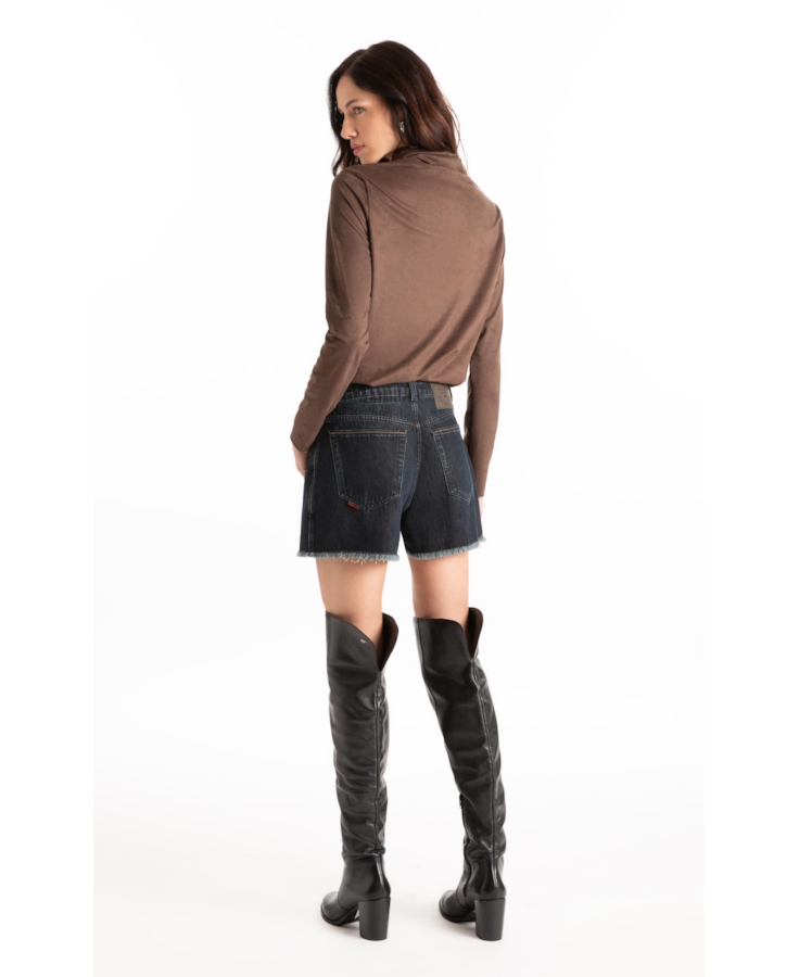 Short Blue Brown Lav.Black