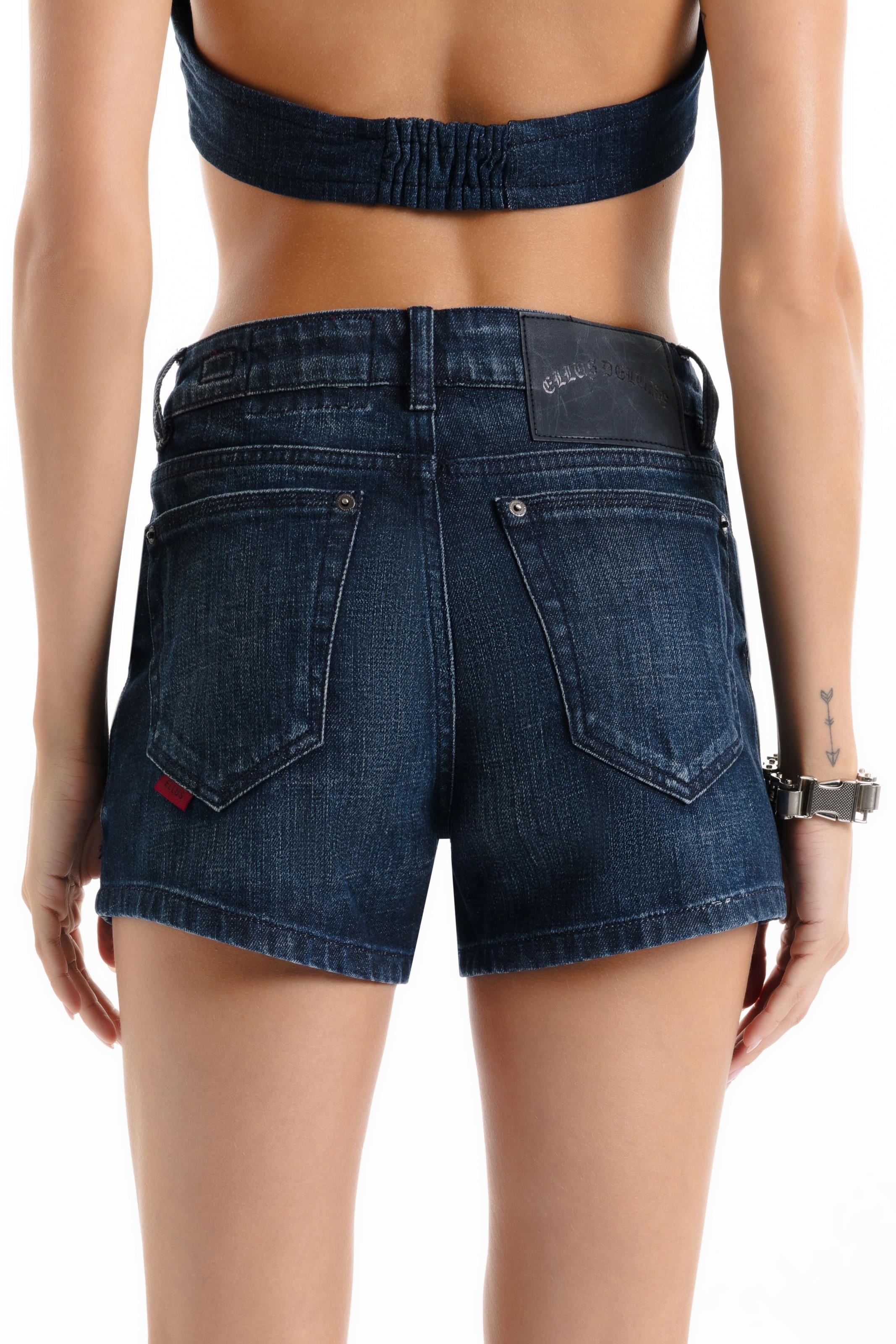 Short Blue Cross Kate Lav. Escuro