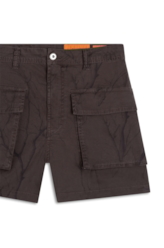 Short Color Canvas Ellus Grove Marrom Escuro