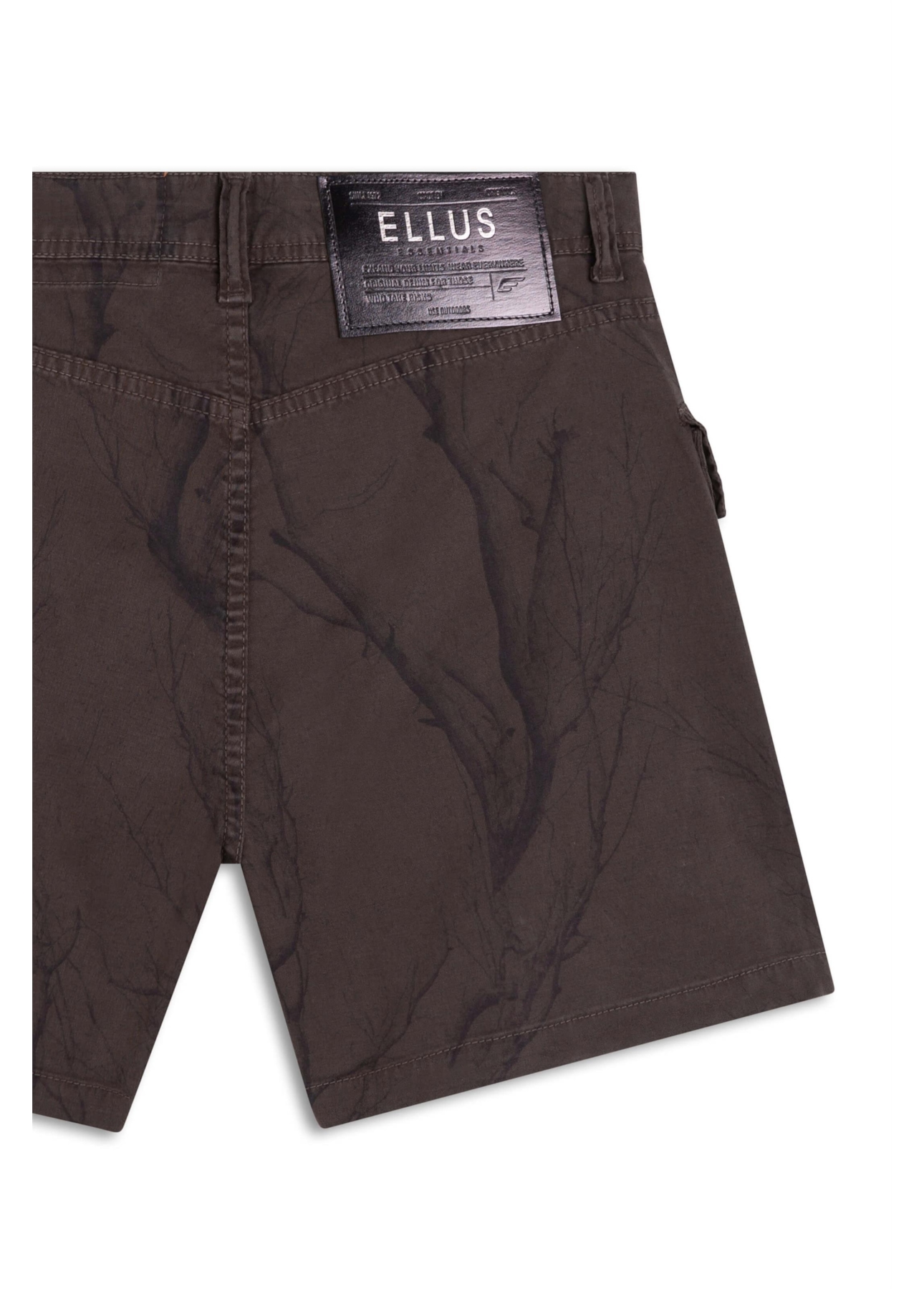 Short Color Canvas Ellus Grove Marrom Escuro