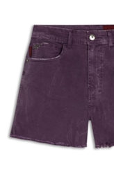 Short Color Power Boyish Marble Wash Beringela