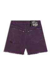 Short Color Power Boyish Marble Wash Beringela