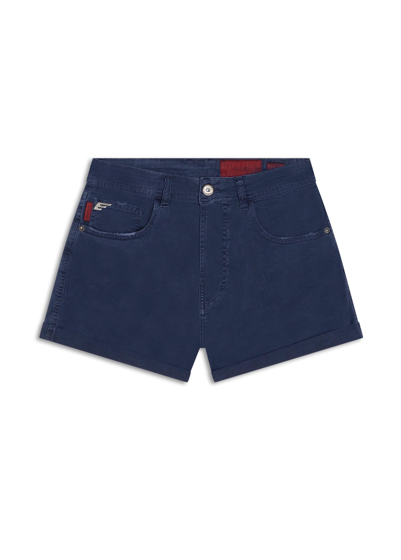 Short Color Power Boyish Marble Wash Dark Navy