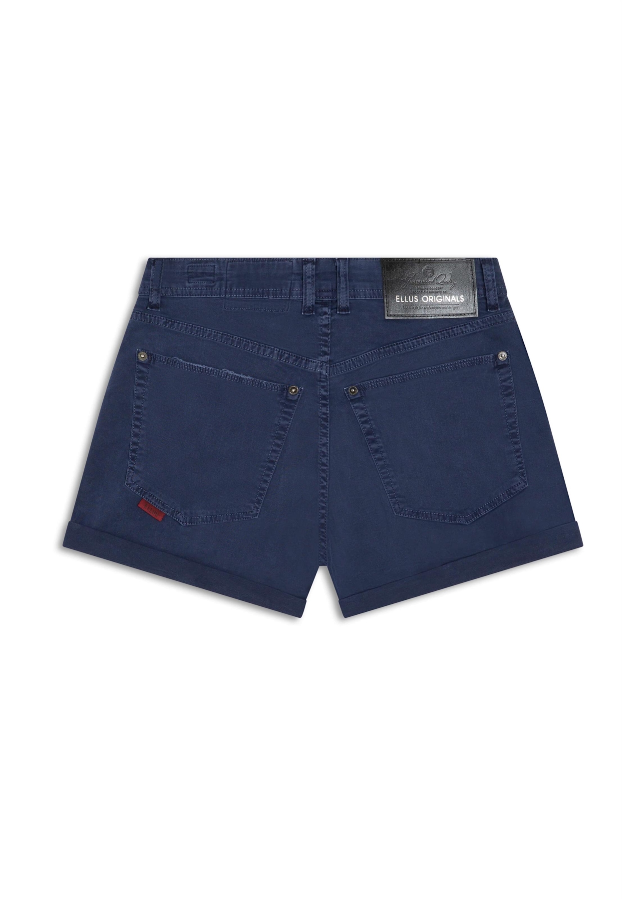 Short Color Power Boyish Marble Wash Dark Navy